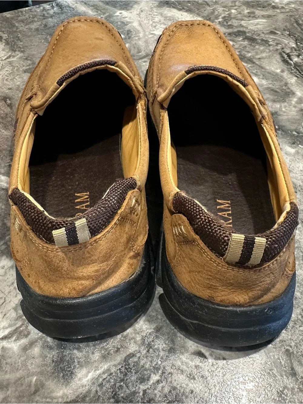 Men's Slip-On Loafers in Tan Suede